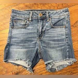 American Eagle Next Level Stretch X Hi Rise Shortie Shorts Womens Size 4